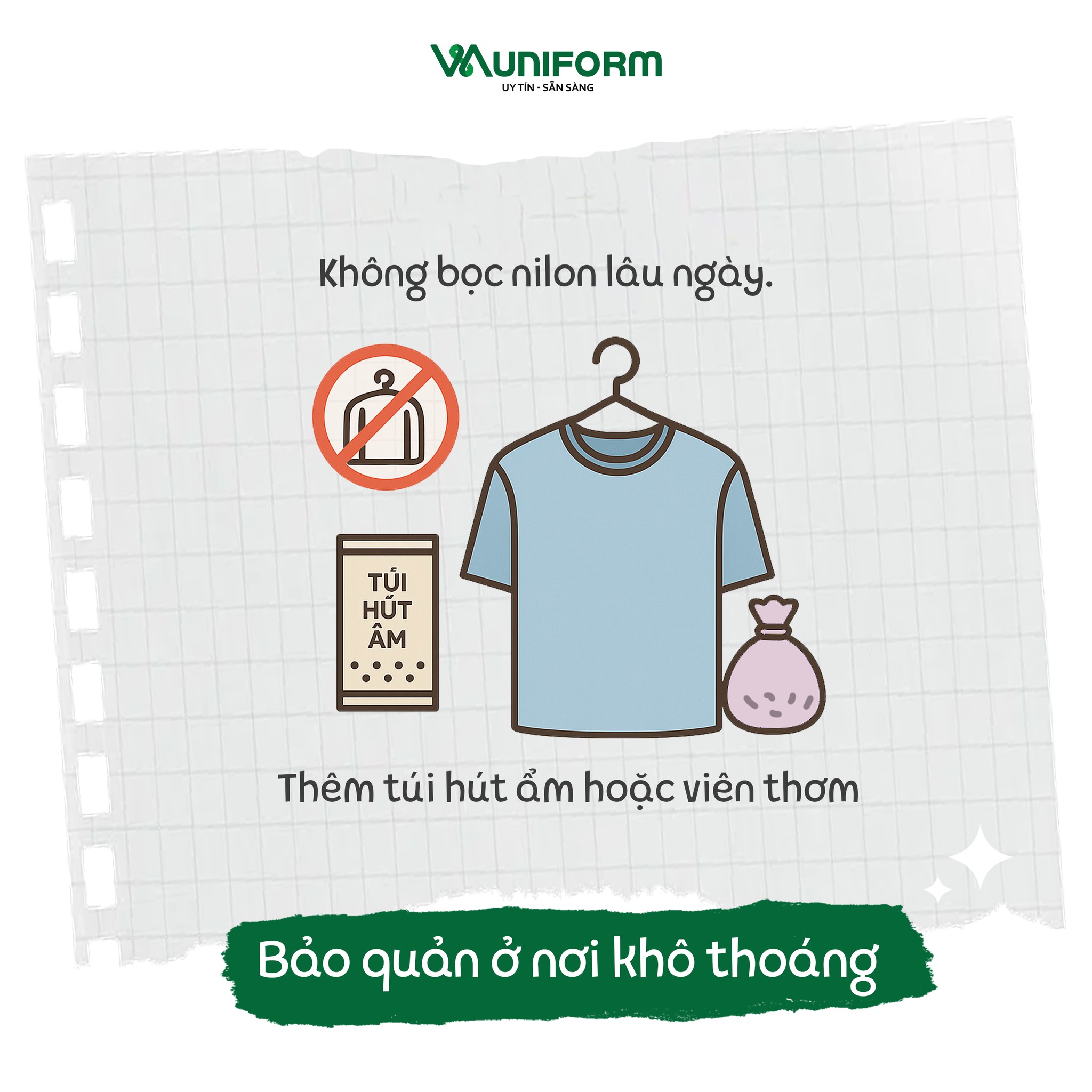 Cách bảo quản áo khoác đồng phục để luôn bền màu