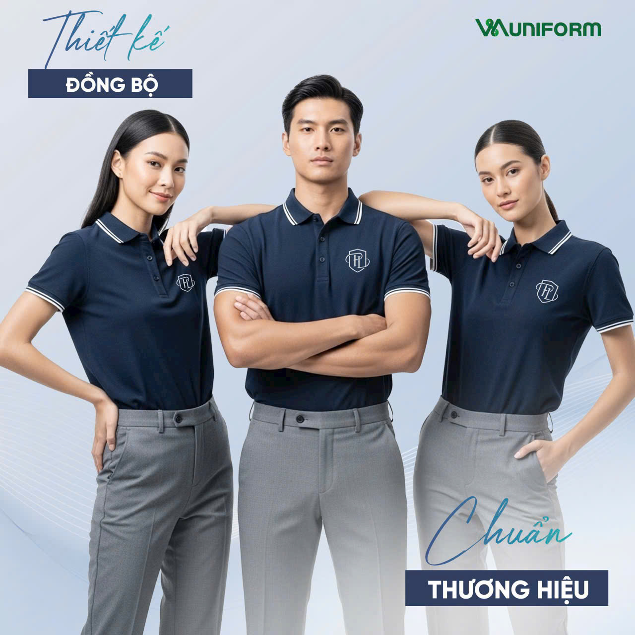 In áo polo logo nhỏ – Xu hướng thanh lịch cho doanh nghiệp hiện đại
