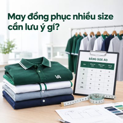 May đồng phục cho doanh nghiệp có nhiều size cần lưu ý gì?